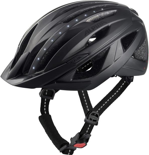 Alpina Fahrradhelm Haga LED schwarz matt 51 bis 56cm
