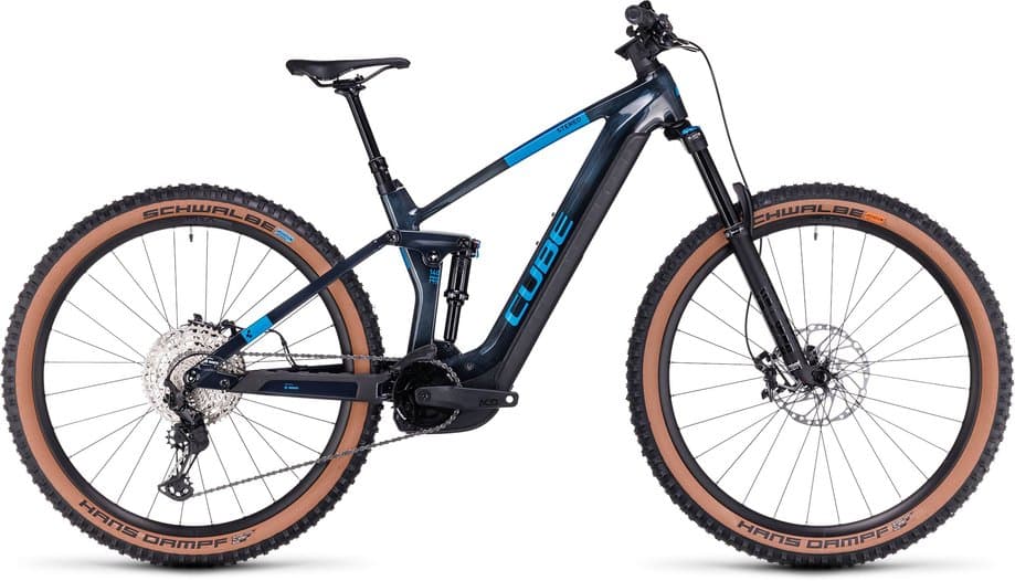 Cube Stereo Hybrid 140 HPC SLX 750 Blau Modell Aktion