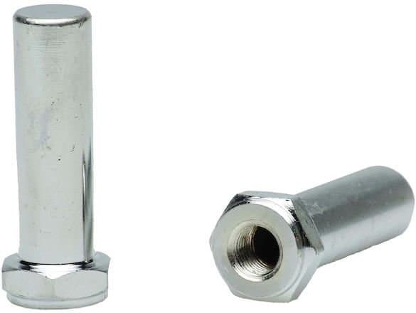 FollowMe Adapter Achsverlängerungsmutter M8x1,25 - ein Paar Silber Modell 2024