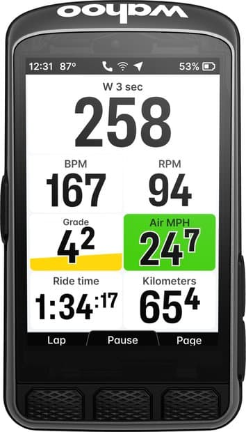 Wahoo ELEMNT ACE GPS Computer Schwarz Modell 2026