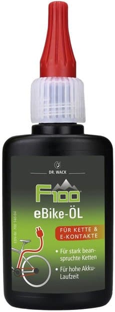 Dr. Wack F100 E-Bike Kettenöl Tropfflasche - 50ml Schwarz Modell 2025