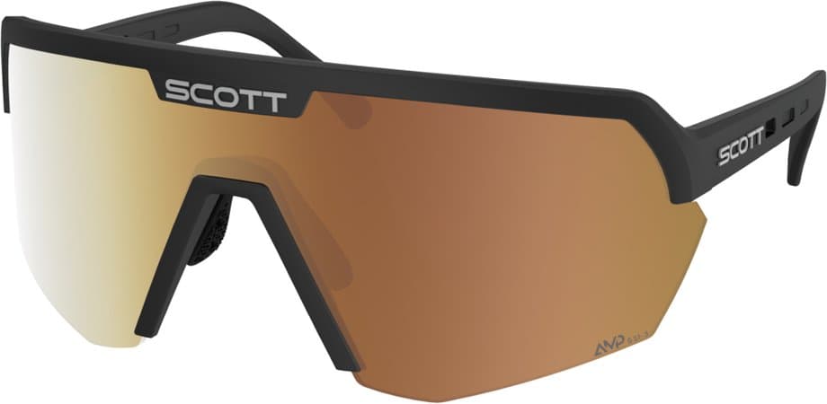 Scott Sport Shield LS Black - AMP LS Gold Chrome S1-3 Schwarz Modell 2027