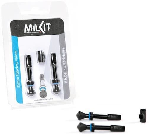 MILKIT Tubeless-Ventile SV - 35 mm Schwarz Modell 2024