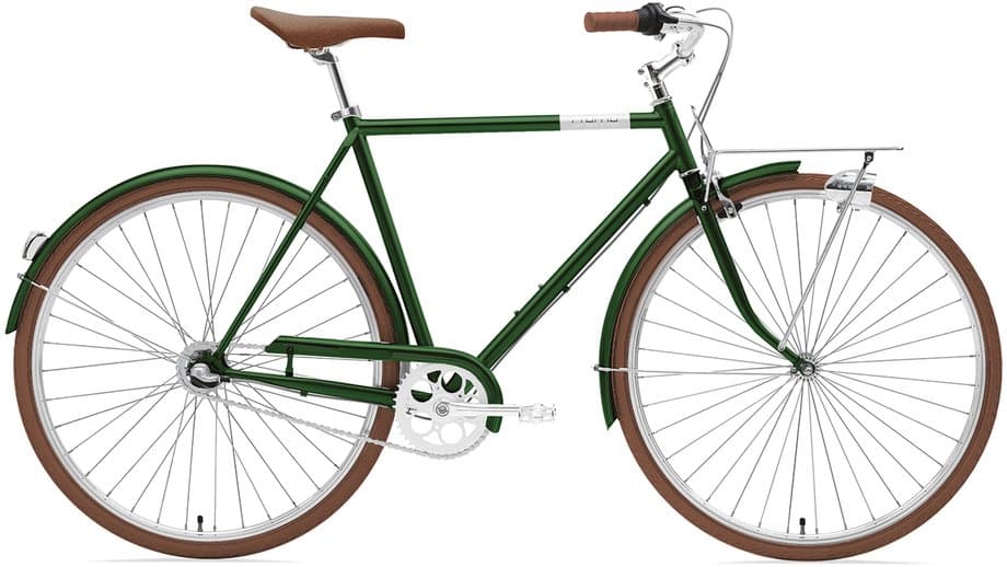 Creme Caferacer Man Uno Grün Modell Aktion