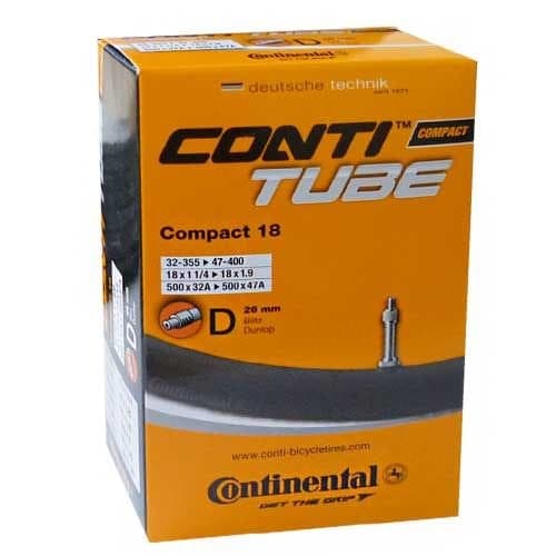 Continental Compact 18 DV Schlauch - 26 mm Schwarz Modell 2026