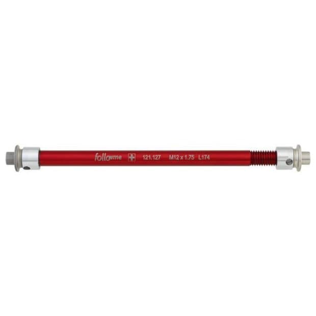 FollowMe Steckachsadapter Alu M12x1,5 Rot Modell 2024