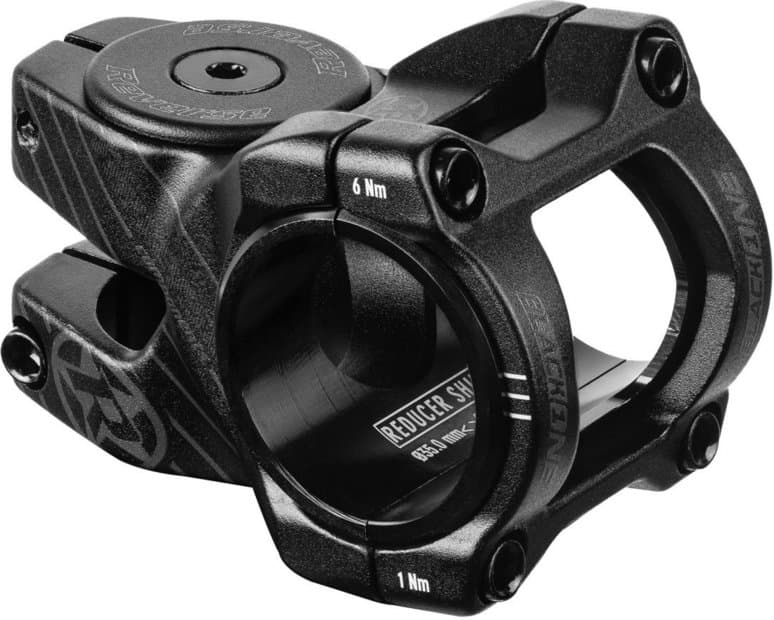Reverse Components Black-One D-2 Vorbau 1 1/8""/31,8-35,0mm/8° Schwarz Modell 2026