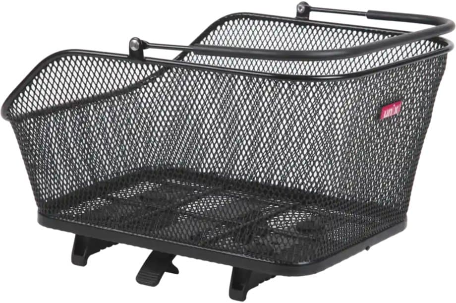 Unix Korb Fabrice Topklip Schwarz 40x31x21 cm - Stabiler Gepäckträgerkorb für Fahrrad