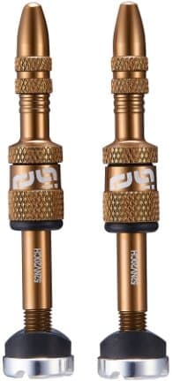 ETHIRTEEN Quick Fill Tubeless Presta Ventile 19-23mm - 2 Stück Bronze Modell 2024