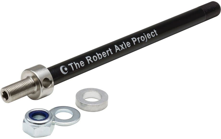 Robert Axke Kid Axle - Steckachse für Fahrradanhänger M12x1.5 Schwarz Modell 2024