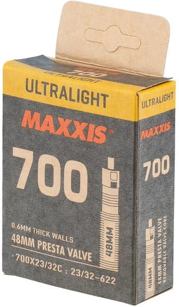 Maxxis UltraLight Schlauch 700x23/32C SV - 48 mm Schwarz Modell 2025